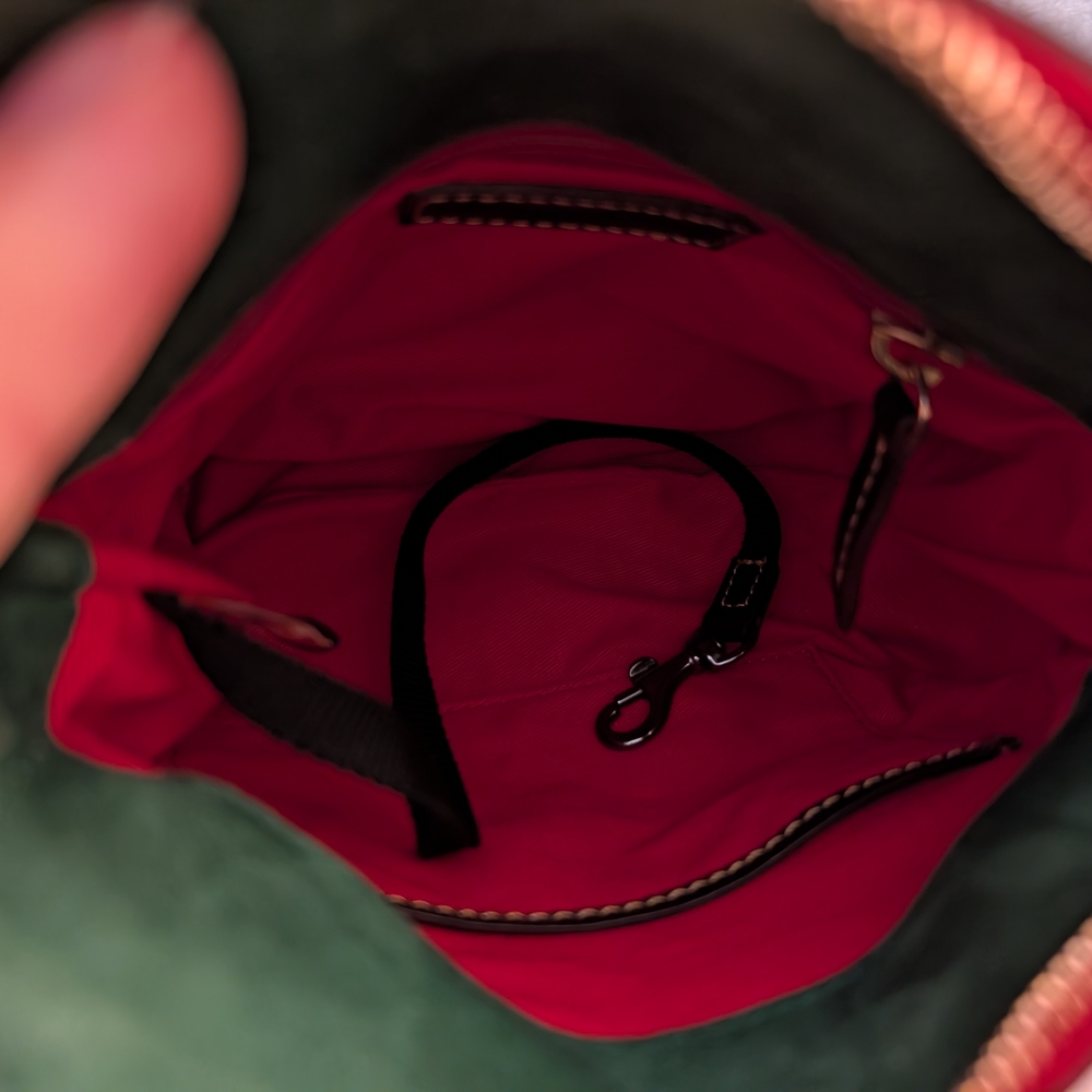 Dooney & Bourke Black Crossbody Bag with Red Accents - Picture 12 of 13